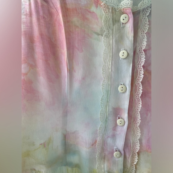 Fairground Dreams: One of a Kind Ice Dyed Vintage Dress - Pastels - XS/S - Picture 6 of 16